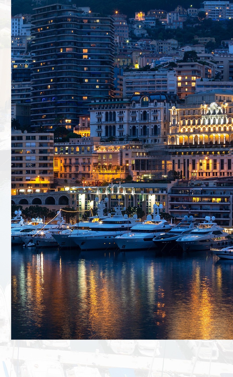 Monaco et son port de nuit